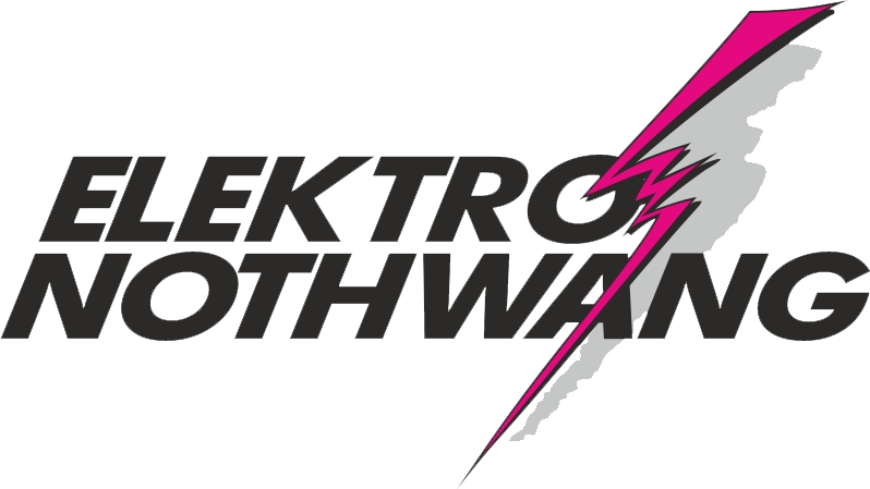 Elektro Notwang Logo mit rosa Blitz